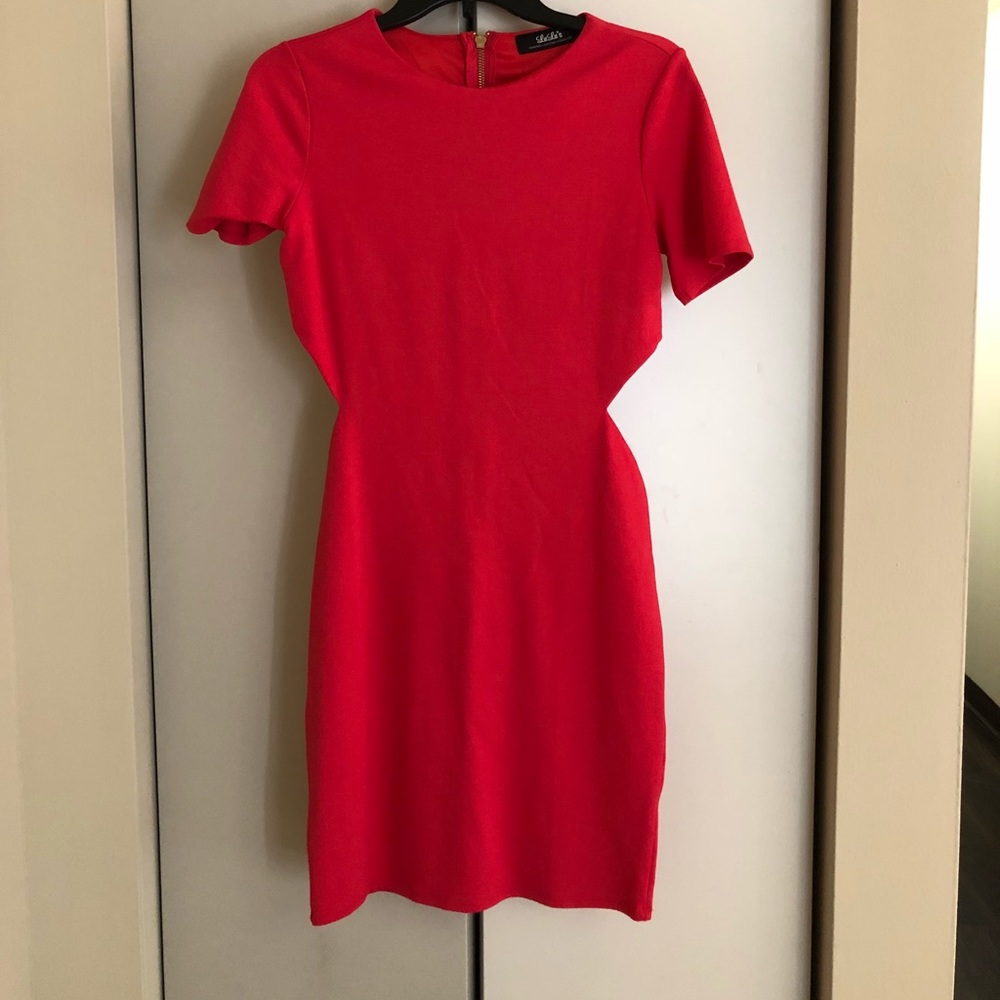 Pink cut out dress